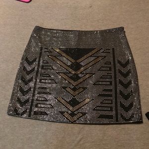 NWOT Beaded Mini Skirt
